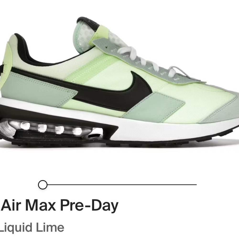 Brand New Women’s | Nike Air Max Pre-Day Sneakers | Lime and Black | Size 9